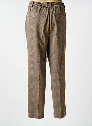 Pantalon droit stretch taille normale marron YEST femme