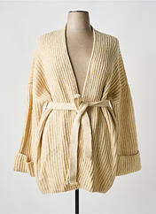 Gilet manches longues beige YEST pour femme seconde vue