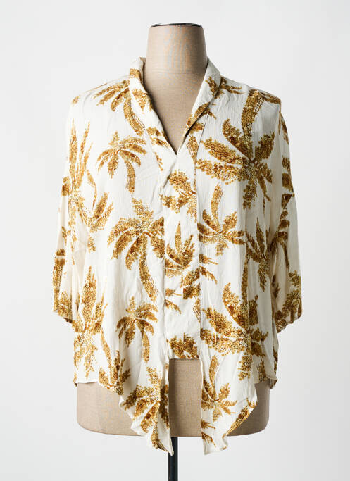 Blouse manches 3/4 manches 3/4 beige ESQUALO femme