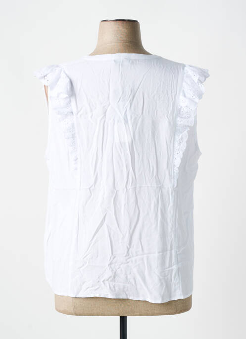 Chemisier manches courtes manches courtes blanc YEST femme