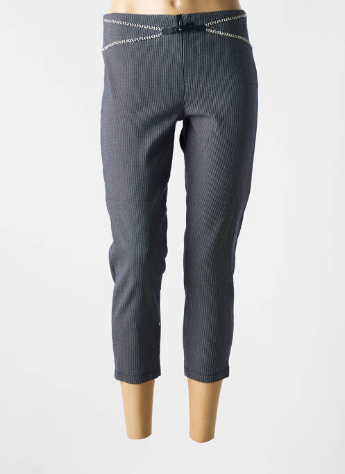 Pantacourt stretch taille haute bleu LO! LES FILLES femme