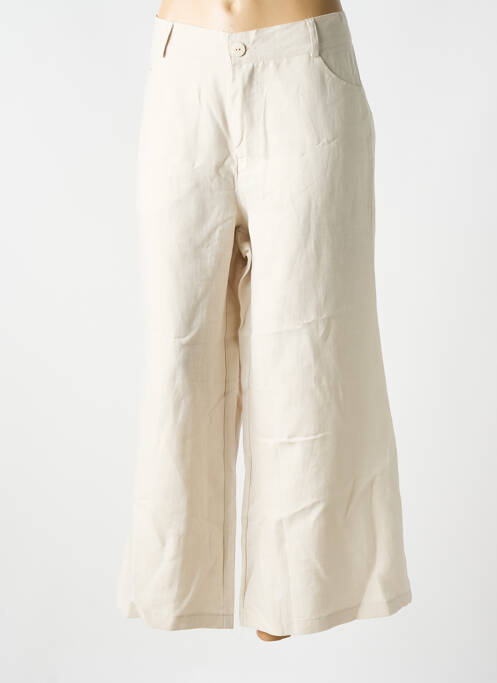 Pantalon 7/8 beige SEMIOLOGY pour femme