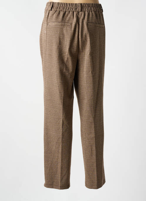 Pantalon droit marron YEST pour femme