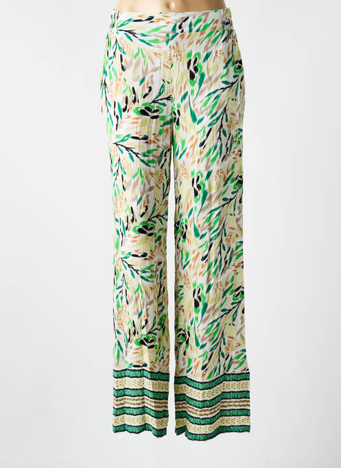 Pantalon droit vert YEST pour femme