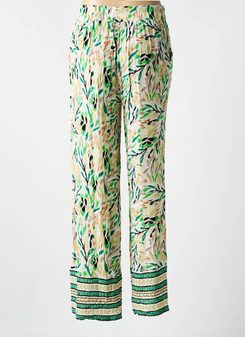 Pantalon droit vert YEST pour femme