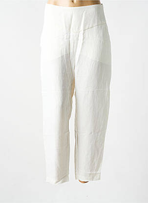 Pantalon 7/8 taille élastique taille normale blanc LOTUS EATERS femme
