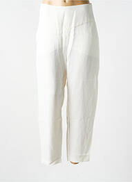 Pantalon 7/8 taille élastique taille normale blanc LOTUS EATERS femme