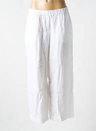 Pantalon large taille normale taille normale blanc MASAI femme