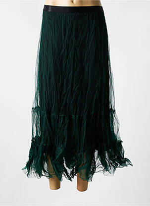 Jupe longue coupe droite vert GERSHON BRAM femme