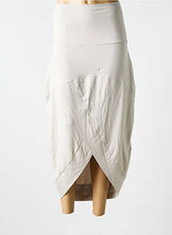 Jupe longue taille normale beige ELSEWHERE femme
