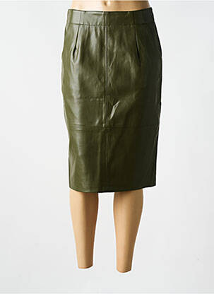 Jupe mi-longue taille normale vert ESQUALO femme