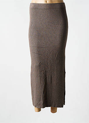 Jupe longue marron MASAI pour femme