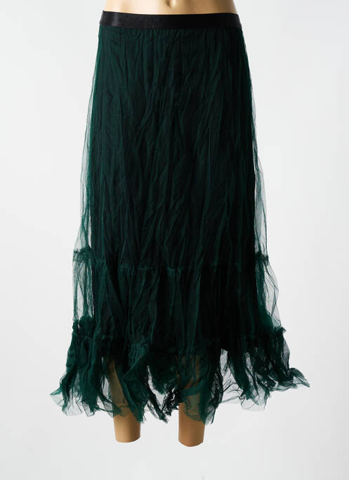 Jupe longue coupe droite vert GERSHON BRAM femme