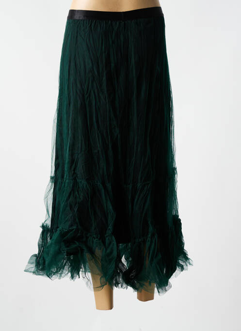 Jupe longue coupe droite vert GERSHON BRAM femme