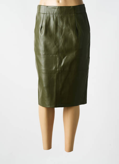 Jupe mi-longue taille normale vert ESQUALO femme
