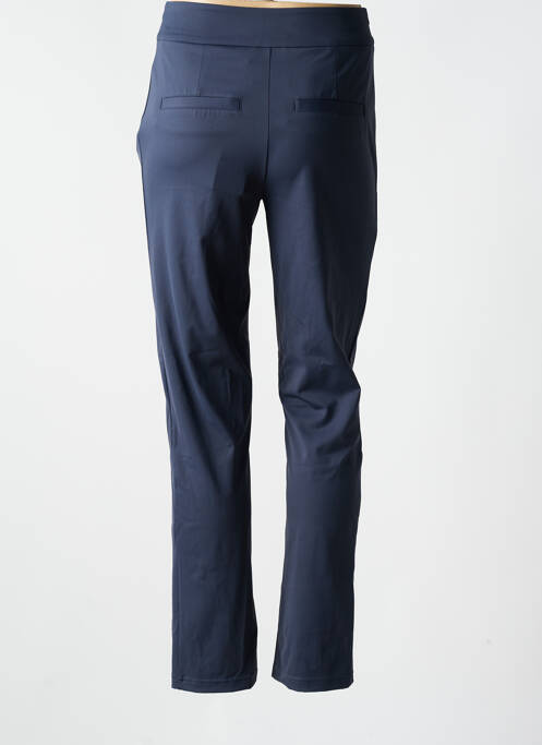 Pantalon slim tissage popeline taille normale bleu YEST femme