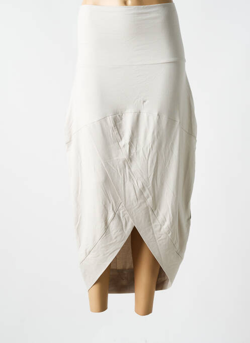 Jupe longue beige ELSEWHERE pour femme