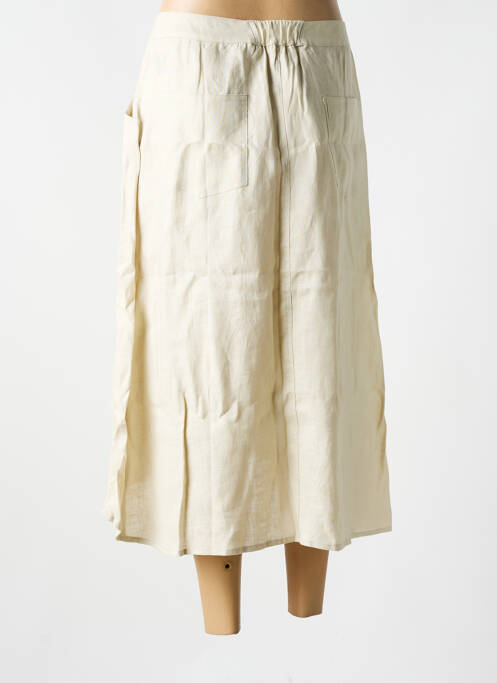 Jupe longue beige SEMIOLOGY pour femme