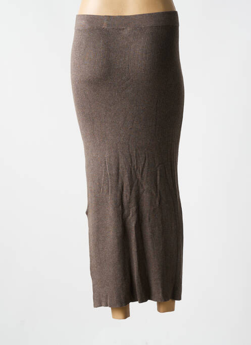 Jupe longue marron MASAI pour femme