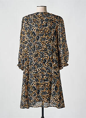 Robe mi-longue coupe fluide manches 3/4 noir FREEMAN T.PORTER femme