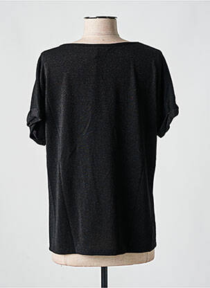 Top stretch manches courtes noir PAKO LITTO femme