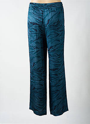 Pantalon large coupe fluide taille normale bleu PAKO LITTO femme