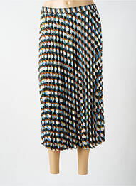 Jupe longue coupe fluide bleu LE COMTE femme