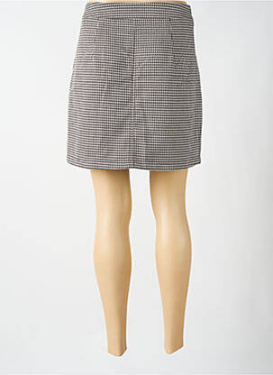 Jupe courte coupe droite noir PAKO LITTO femme