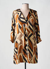 Robe courte marron PAKO LITTO pour femme seconde vue