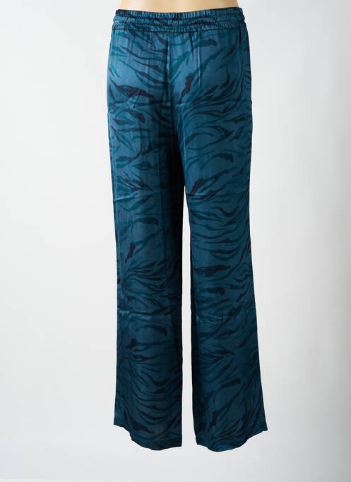 Pantalon large coupe fluide taille normale bleu PAKO LITTO femme