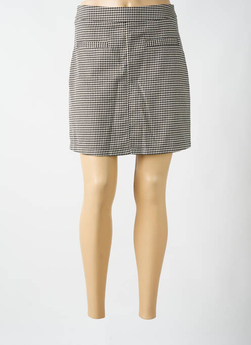 Jupe courte coupe droite noir PAKO LITTO femme