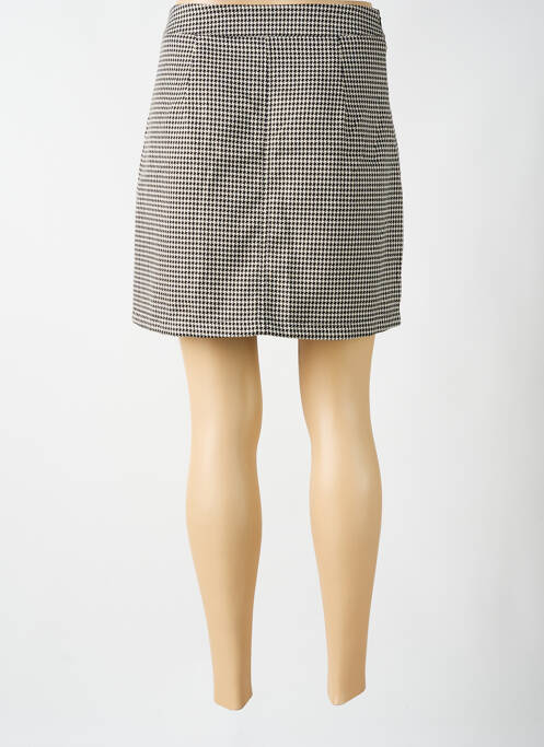 Jupe courte coupe droite noir PAKO LITTO femme