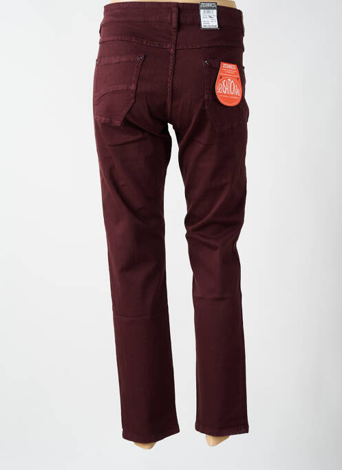 Jeans coupe slim rouge ZERRES femme