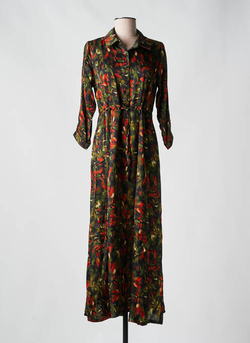 Robe longue vert PAKO LITTO pour femme