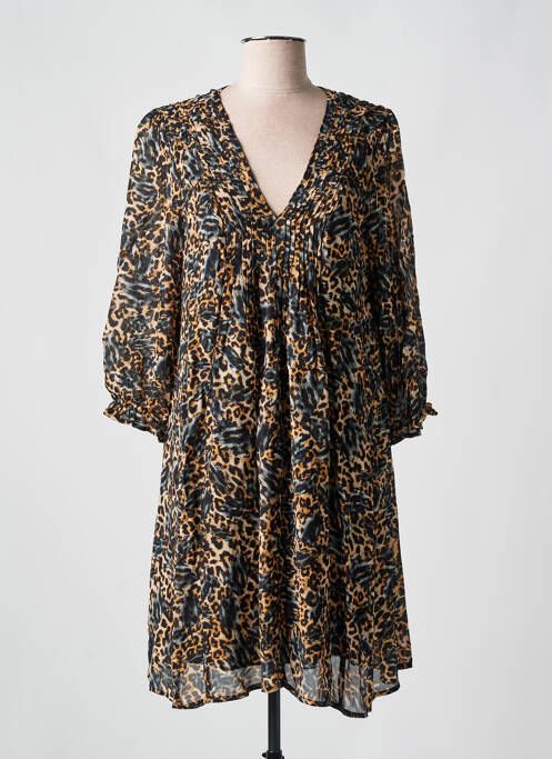 Robe mi-longue noir FREEMAN T.PORTER pour femme