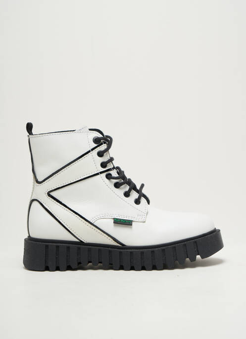 Bottines/Boots blanc KICKERS pour femme