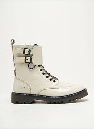 Bottines/boots talon bas talon plat jusqu'à 3cm blanc KICKERS femme