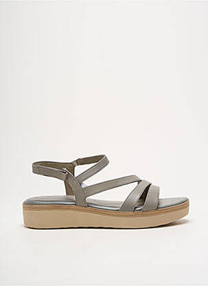 Sandales/nu pieds matière lisse talon de 4 à 6cm gris TAMARIS femme