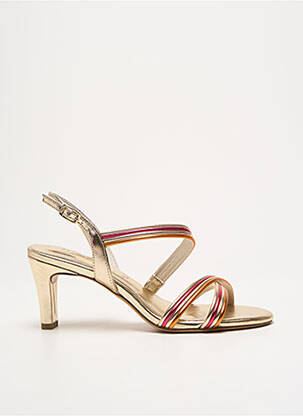 Sandales/nu pieds matière lisse talon de 4 à 6cm or TAMARIS femme