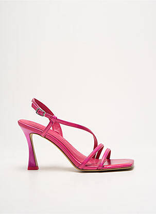 Sandales/nu pieds matière lisse talon de 7 à 9cm rose TAMARIS femme