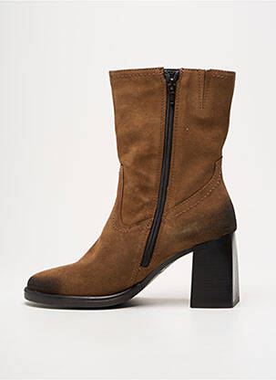 Bottines/boots nubuck talon de 7 à 9cm marron TAMARIS femme