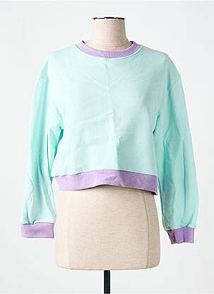 Sweat-shirt stretch manches longues vert LAY LAY femme