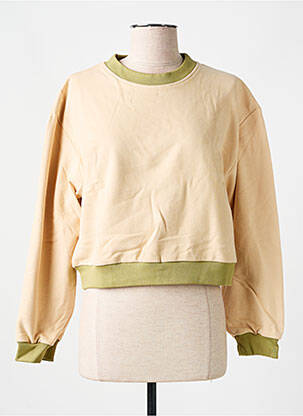 Sweat-shirt stretch manches longues beige LAY LAY femme