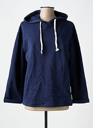 Sweat-shirt à capuche bleu LAZY & COSY pour femme