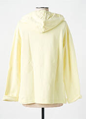 Sweat-shirt à capuche jaune LAZY & COSY pour femme seconde vue