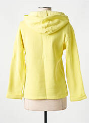 Sweat-shirt à capuche jaune LAZY & COSY pour femme seconde vue