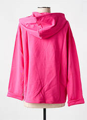 Sweat-shirt à capuche rose LAZY & COSY pour femme seconde vue