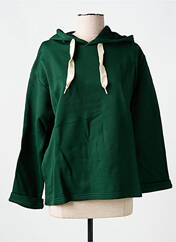Sweat-shirt à capuche vert LAZY & COSY pour femme seconde vue