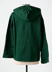 Sweat-shirt à capuche vert LAZY & COSY pour femme seconde vue
