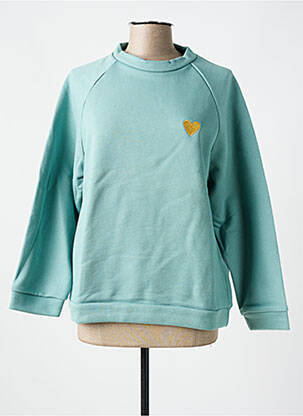 Sweat-shirt vert LAZY & COSY pour femme